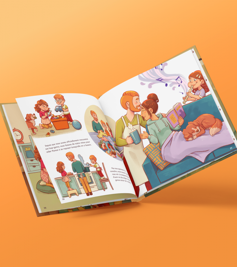 album jeunesse joliment illustré.