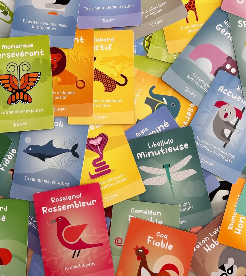 Totem junior, cartes positives