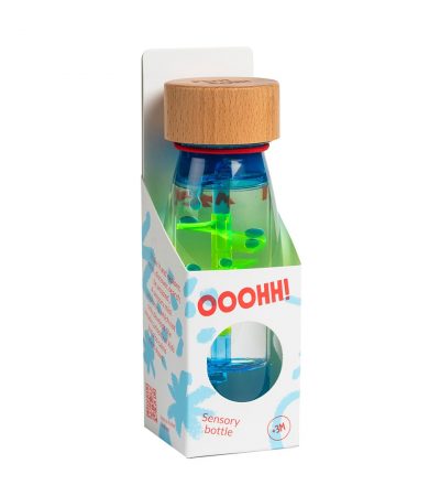 Bouteille sensorielle Move Spirale bleue - Petit Boum